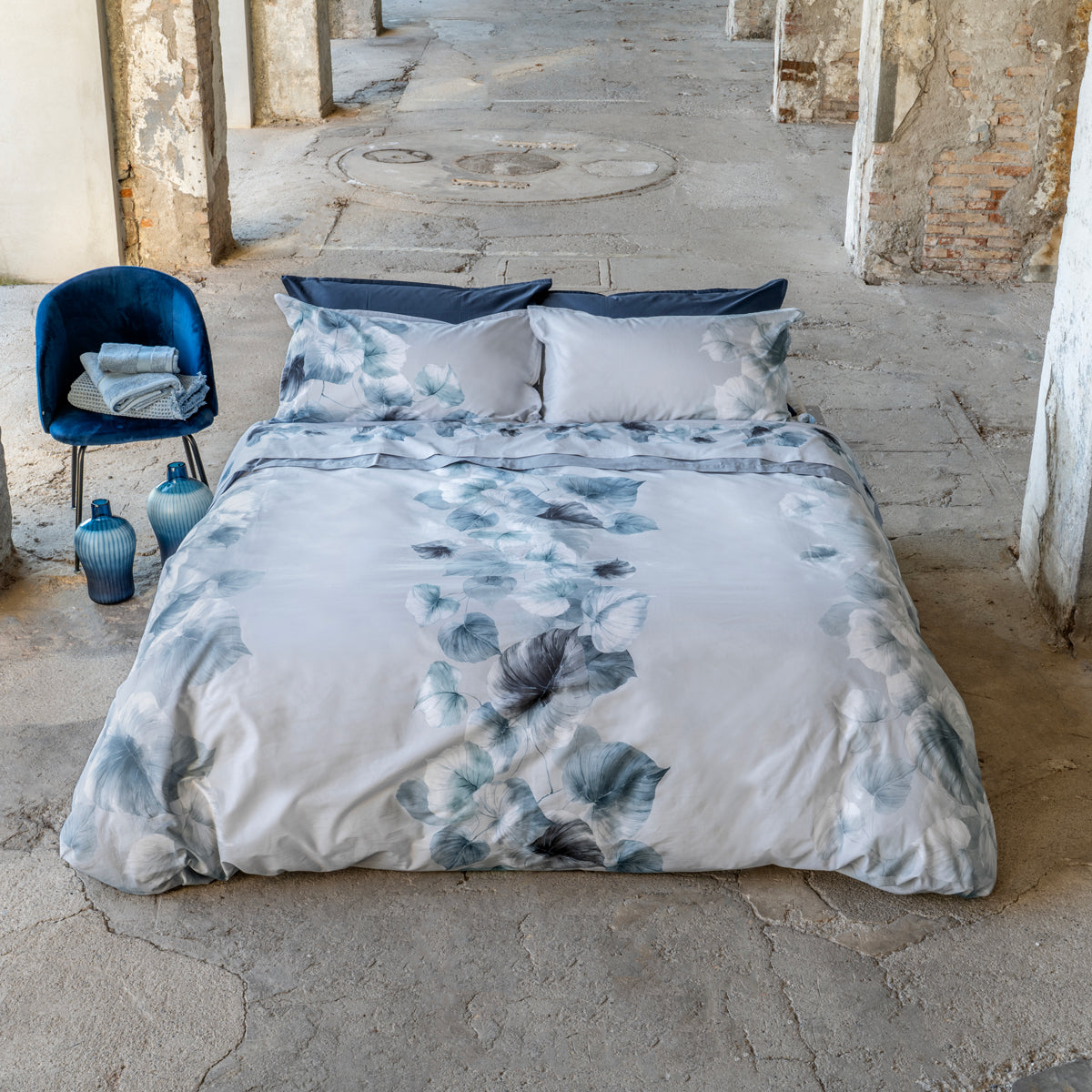 Completo Lenzuola Copriletto Percalle Supersoft NATE Letto Galizzi