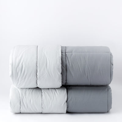 Trapunta CALDA 350g Passepartout Letto Riviera Matrimoniale 260 x 270 Grigio Acciaio