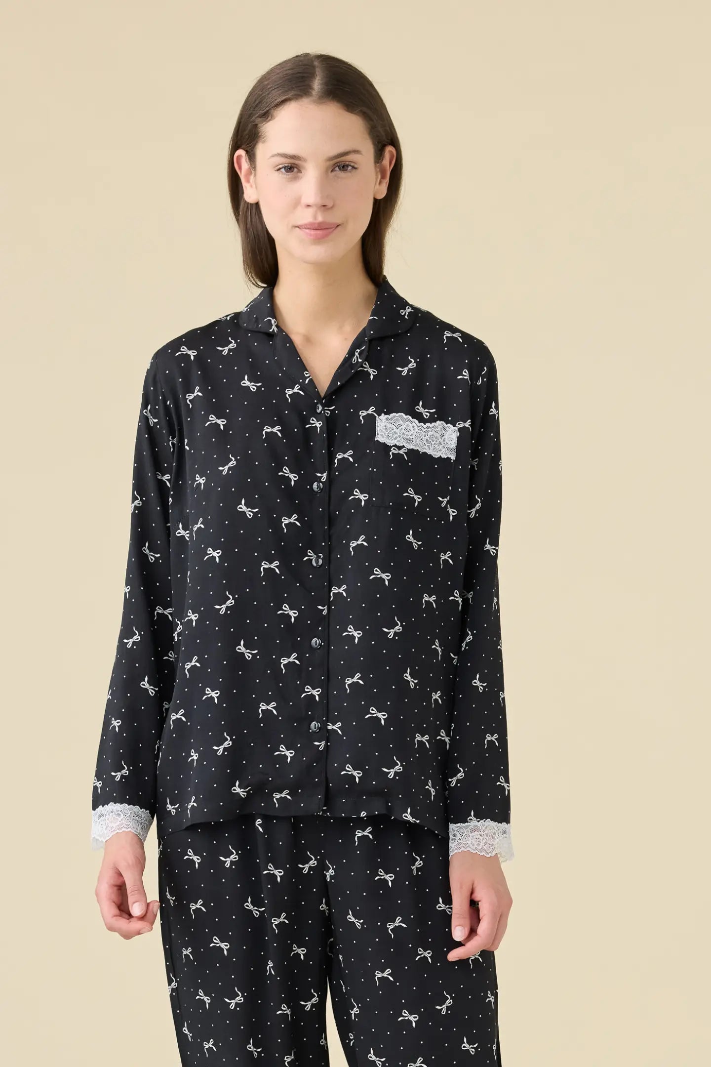 Pigiama Donna Lungo Aperto Flakes Abbigliamento Moreali Tessile Casa