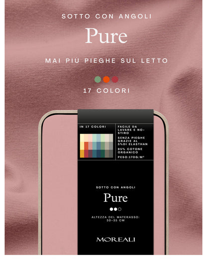 Sotto con Angoli in Jersey-Elastan PURE Materasso Moreali Tessile Casa