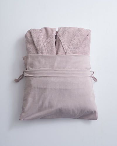 POPUP - Accappatoio Spugna Leggera TRAVEL Bagno Moreali Tessile Casa XL Rosa Tenue