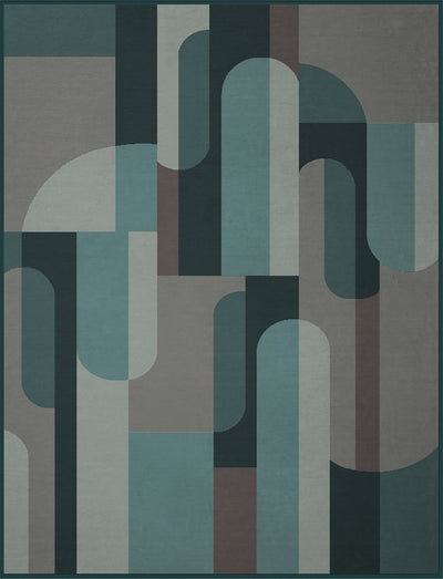 Plaid Caldo Cotone Echo Blue Soggiorno Borbo 150 x 200 Blu