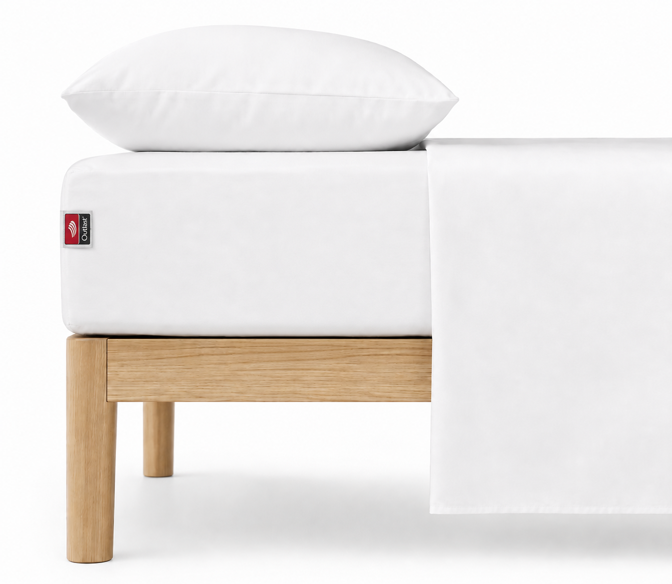 Sotto in Jersey Termoregolatore OUTLAST® Materasso Moreali Tessile Casa Matrimoniale 160 x 200 Bianco