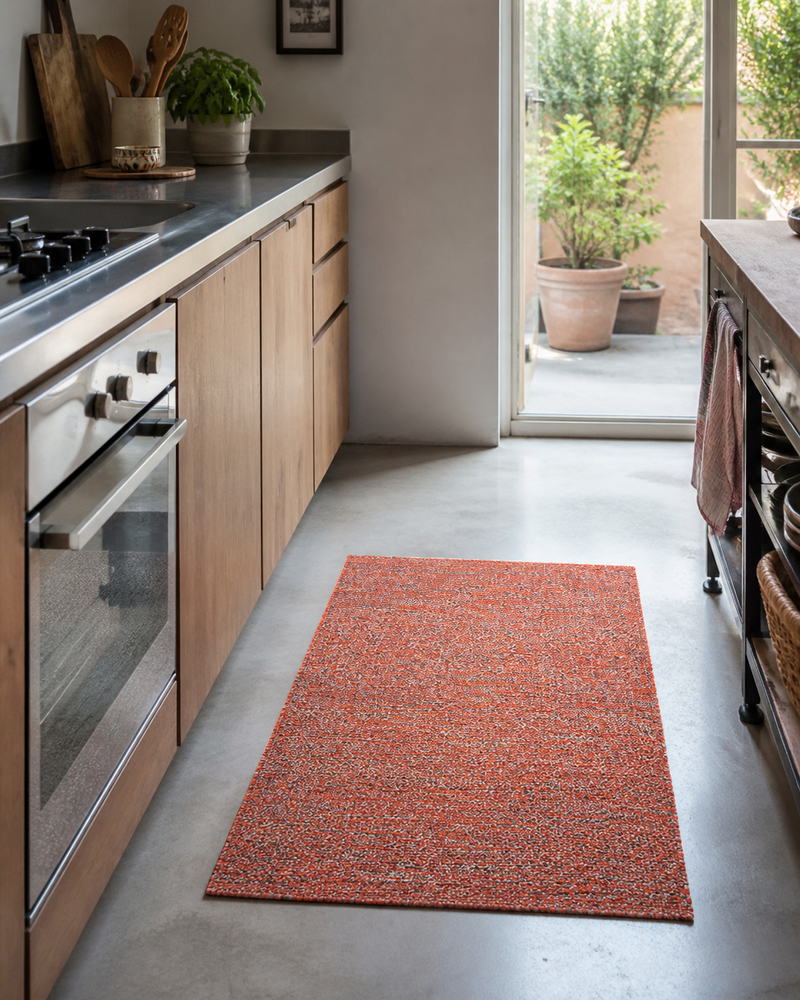 Tappeto Cotone Sale e Pepe Cucina Moreali Tessile Casa 50 x 80 Arancio