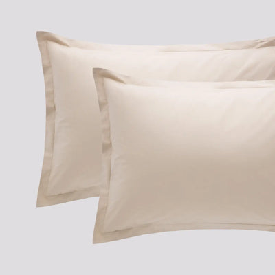 Coppia Federe Cotone MADAPOLAM Letto Riviera 50 x 80 Tortora