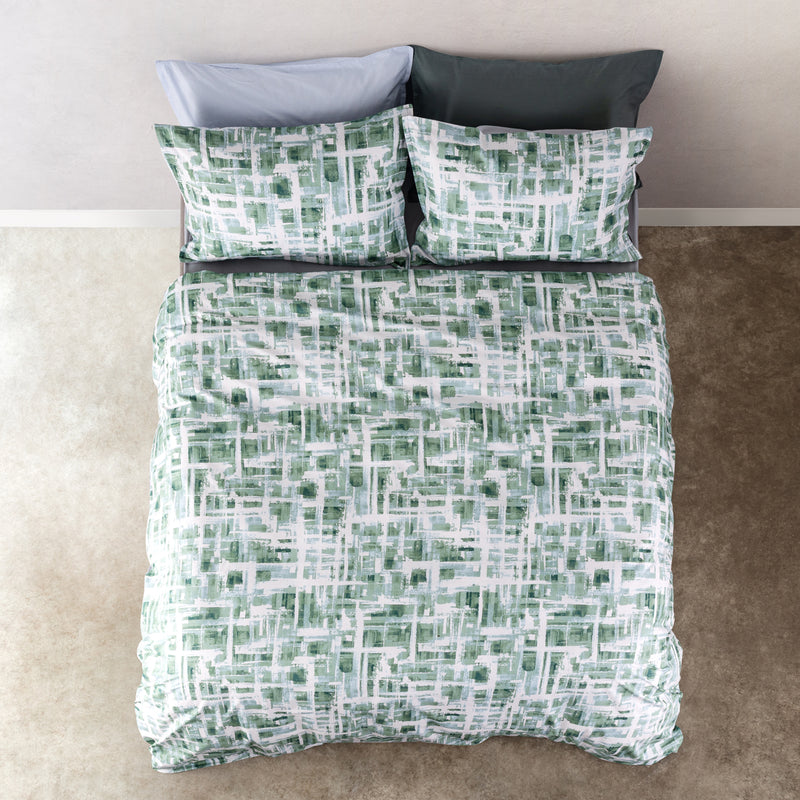 POPUP - Parure Copripiumino Double Day Dream 2675 Letto Cogal Matrimoniale Verde