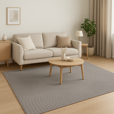 Tappeto Soggiorno Eclisse Soggiorno Moreali Tessile Casa 120 x 170 Grigio