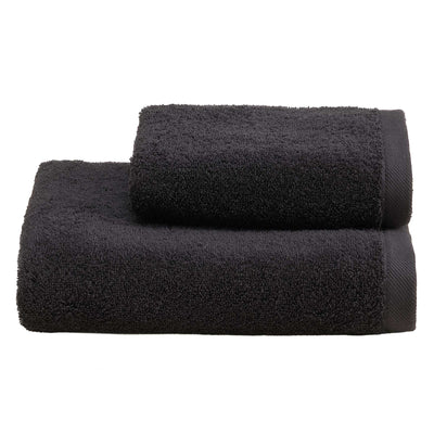 Set Asciugamani Soft CAREZZA Bagno Moreali Tessile Casa 60 x 110 / 40 x 60 Nero