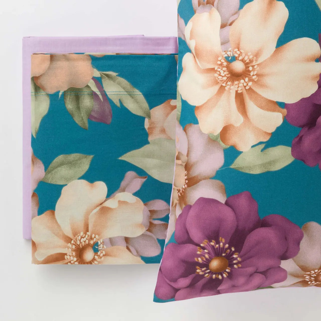 Completo Lenzuola Cotone Stampato Hoara Letto Riviera Matrimoniale Multicolor