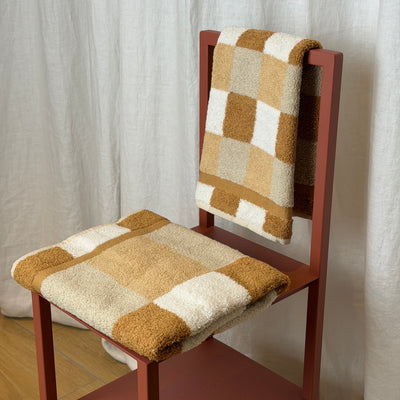Set Asciugamani Cotone Americano Tinto Filo BOSTON Bagno Cogal 55 x 100 / 40 x 60 Sandy Gold
