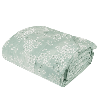 Trapuntino Percalle KIMONO Letto Fazzini Matrimoniale 270 x 270 Gray Green