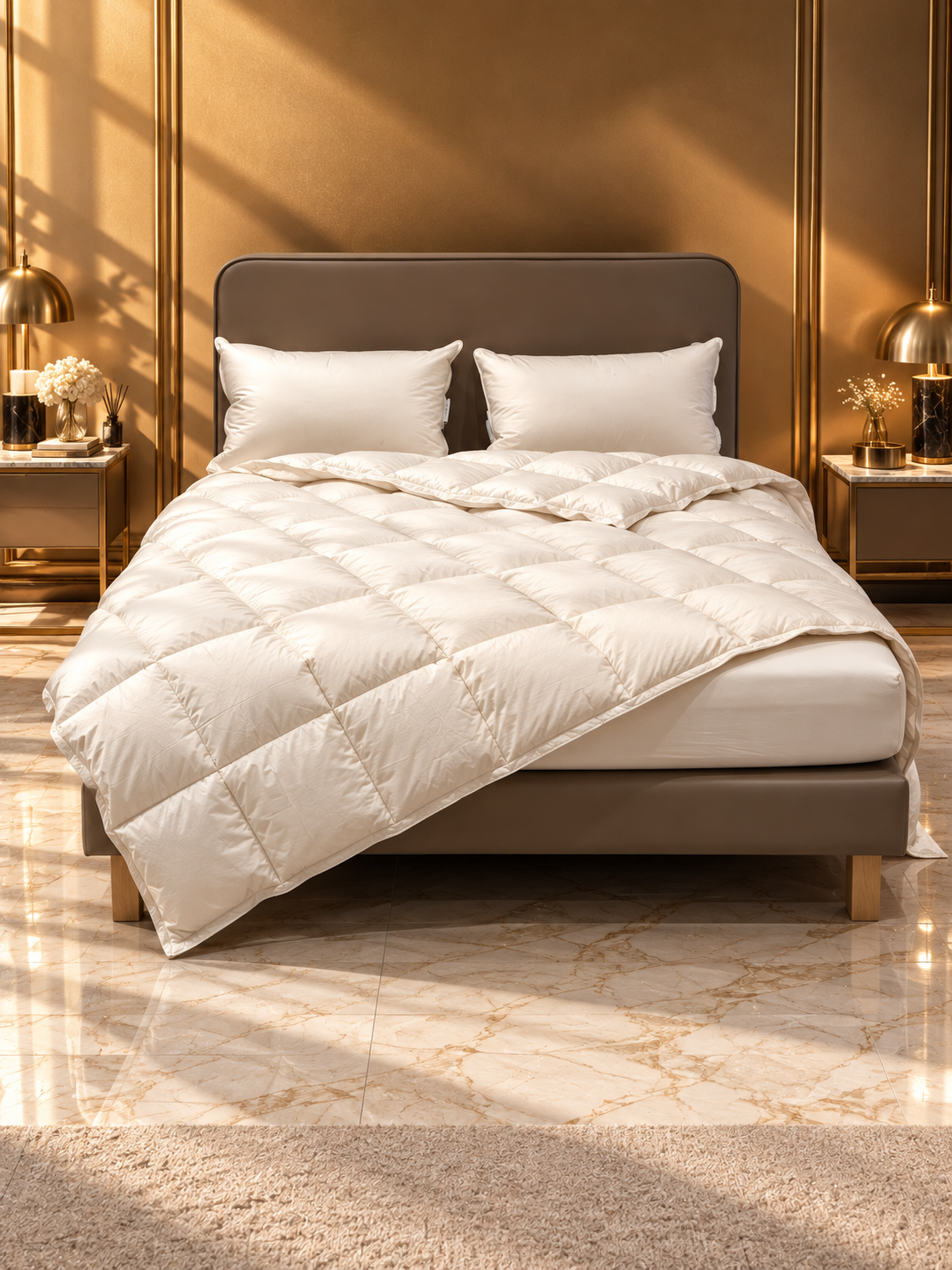 Piumino d'oca Ungherese 800 CUIN - IMPERIALE Letto Cinelli x Moreali Matrimoniale 250 x 215 Caldo