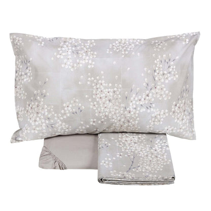 Completo Lenzuola Flanella Cotone Fazzini KIMONO Letto Fazzini Matrimoniale Naturale