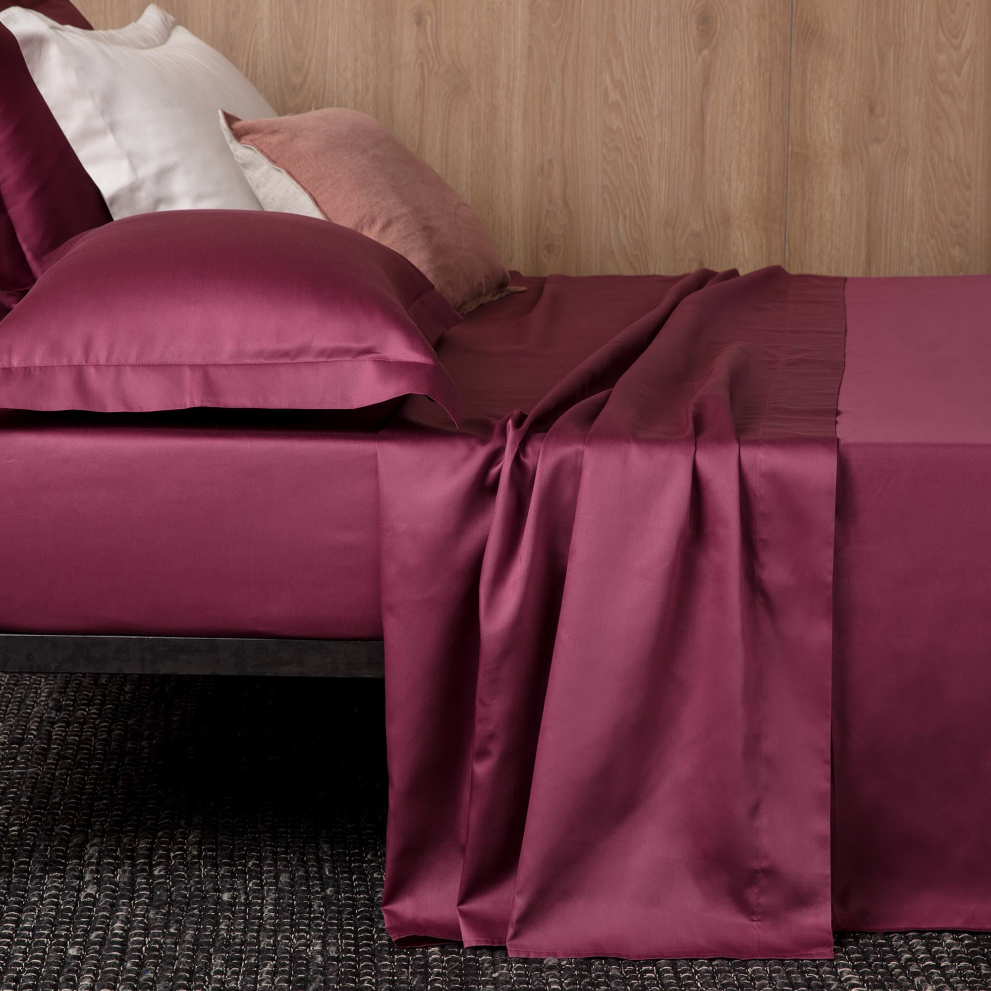 Completo Lenzuola Raso 300TC CHARME Letto Moreali Tessile Casa