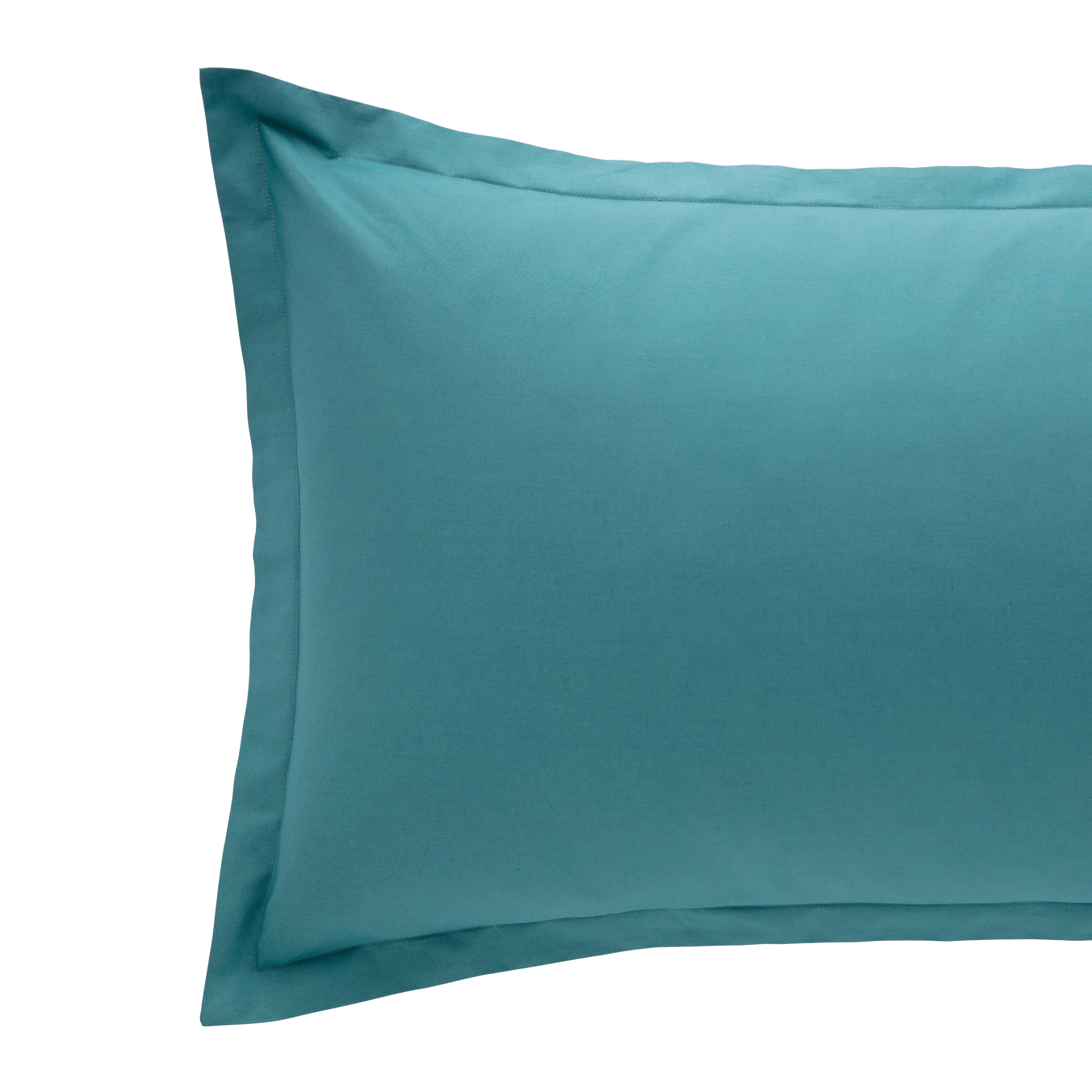 Coppia Federe Cotone MADAPOLAM Letto Riviera 50 x 80 Turchese