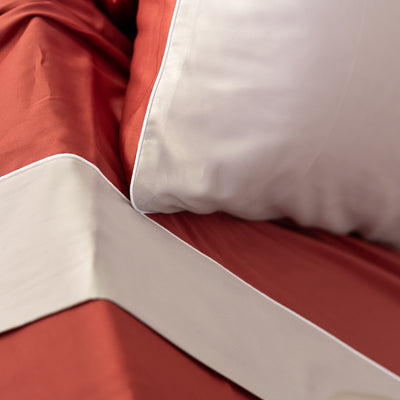 FINE SERIE Parure Lenzuola Raso Cotone Double Letto Moreali Tessile Casa