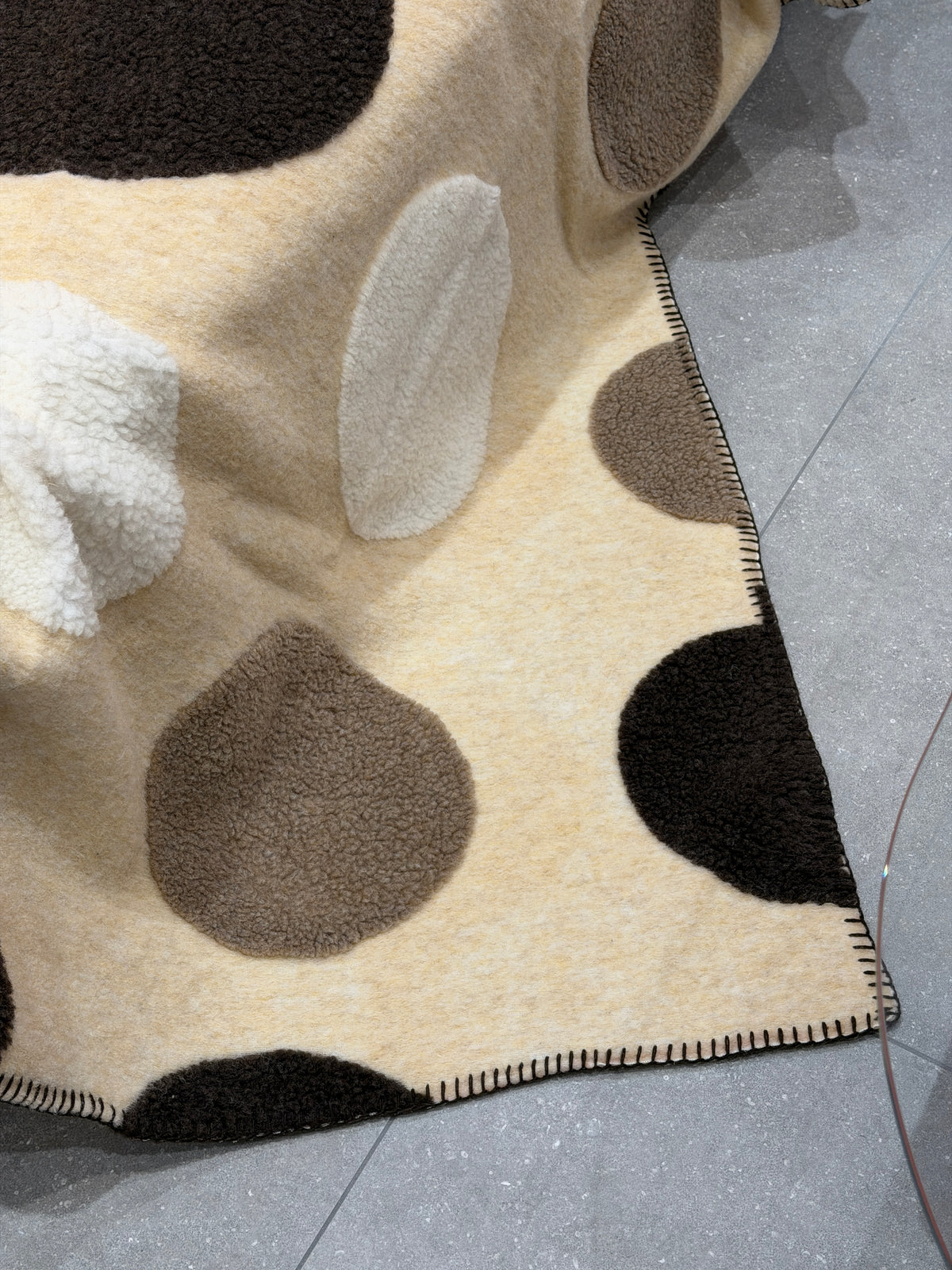 Plaid Lana Cotta Italiana BIG CIRCLES Soggiorno Moreali Tessile Casa