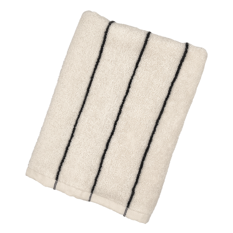 Telo Doccia Tinto Filo SMART Bagno Fazzini 70 x 140 Off White/Blu