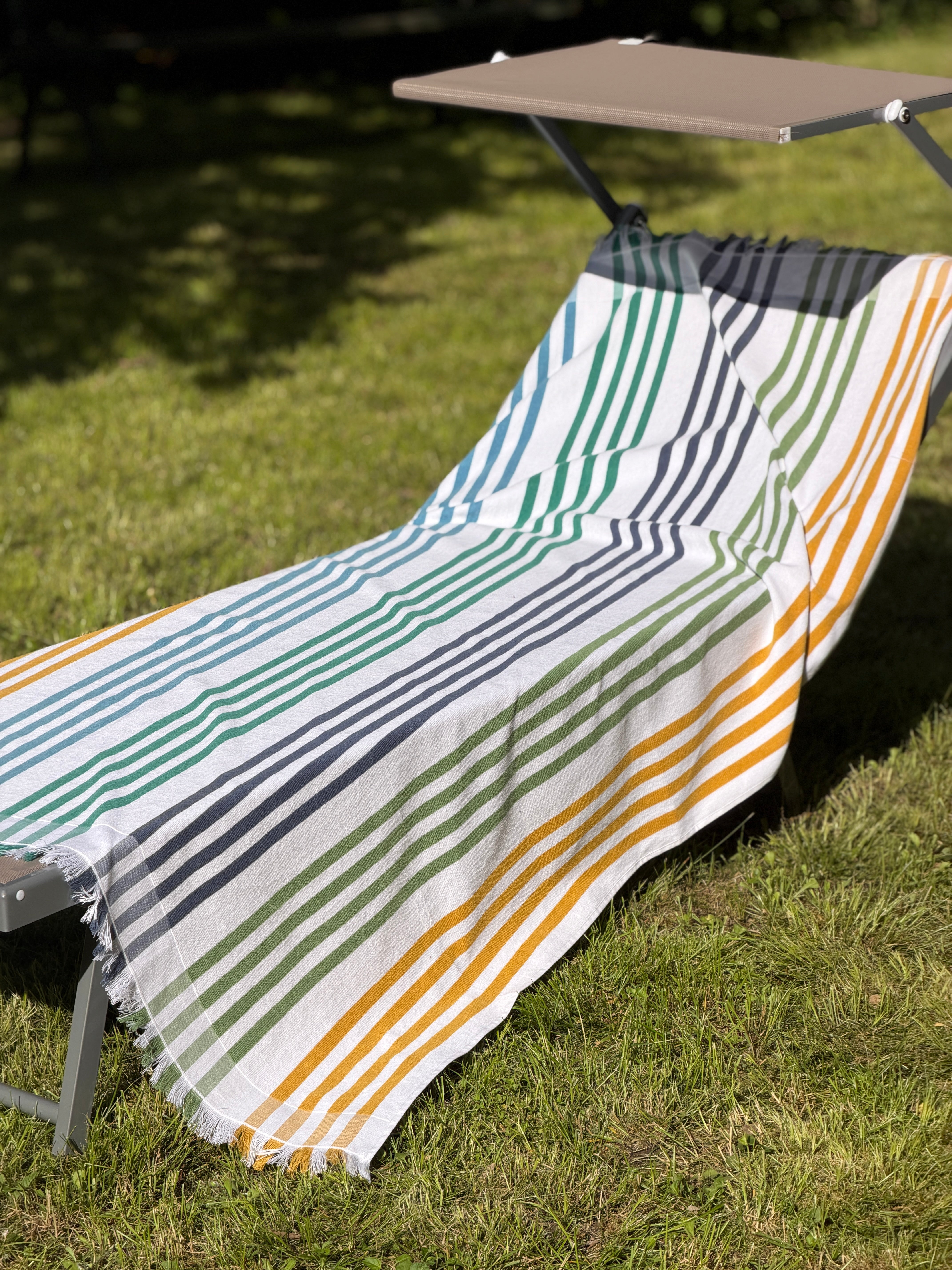 Telo Mare Spugna/Cotone CAPRI I Bagno Moreali Tessile Casa 100 x 180 Multicolor