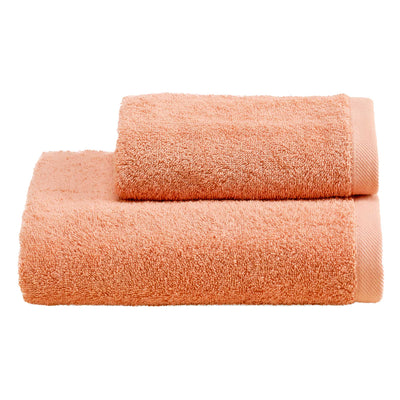 Set Asciugamani Soft CAREZZA Bagno Moreali Tessile Casa 60 x 110 / 40 x 60 Fard
