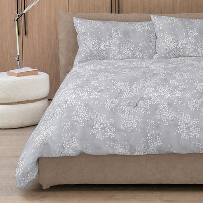 Parure Copripiumino Percalle KIMONO Letto Fazzini Matrimoniale Naturale
