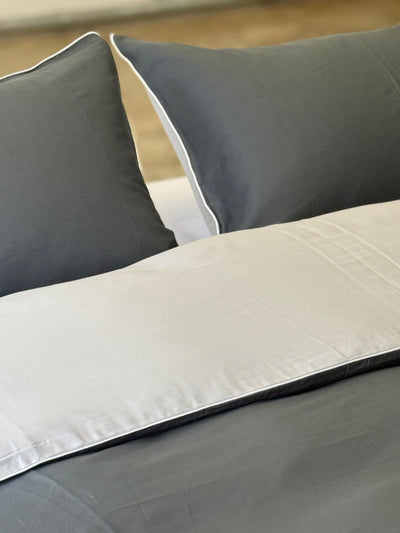 Parure Copripiumino Raso di Cotone Double Letto Moreali Tessile Casa