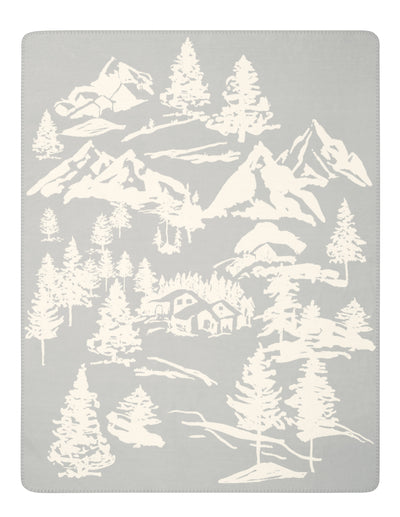 Plaid Reversibile in Caldo Cotone MOUNTAIN DREAMS Soggiorno Borbo