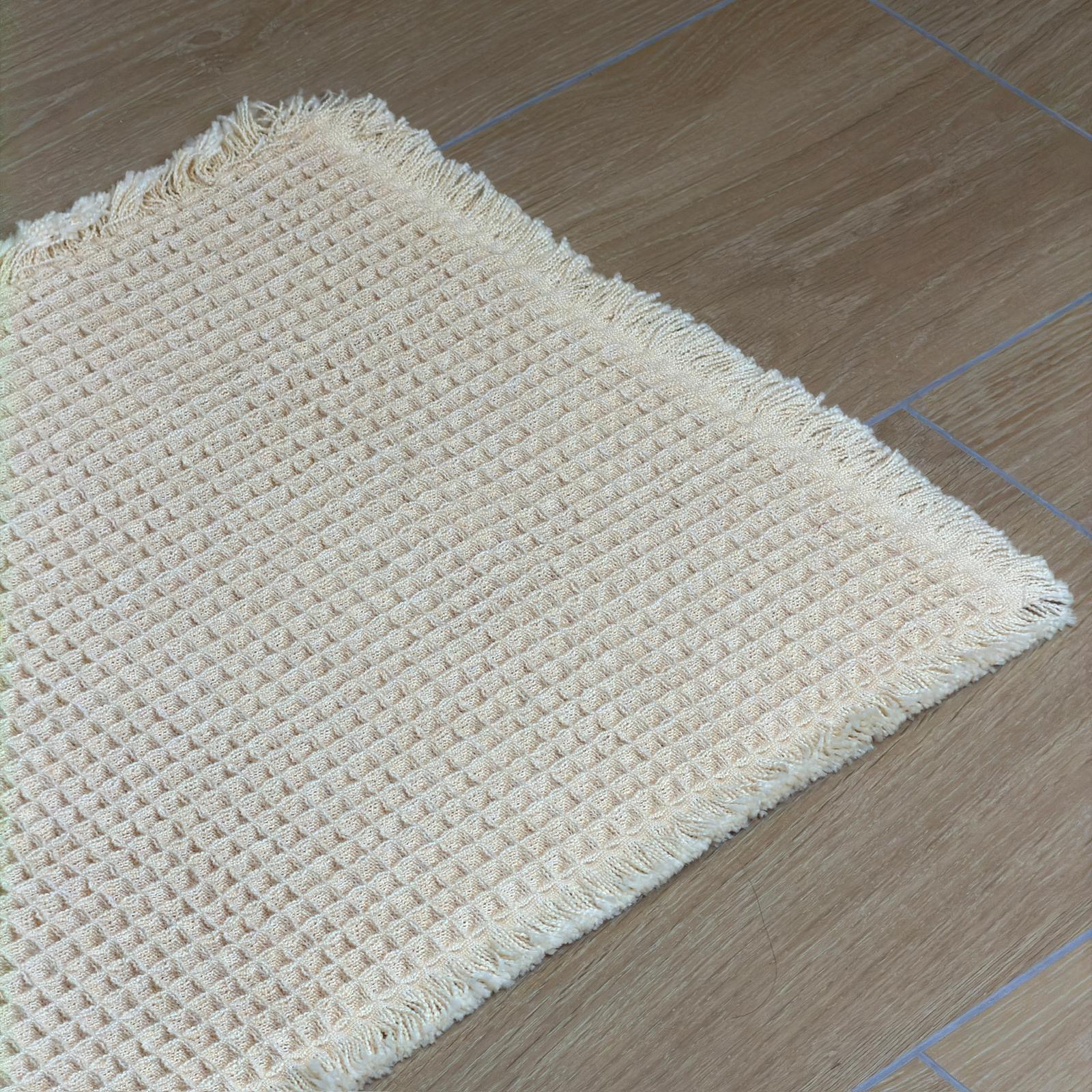 Tappeto Bagno Ape WAFFLE Bagno Moreali Tessile Casa 40 x 60 Miele