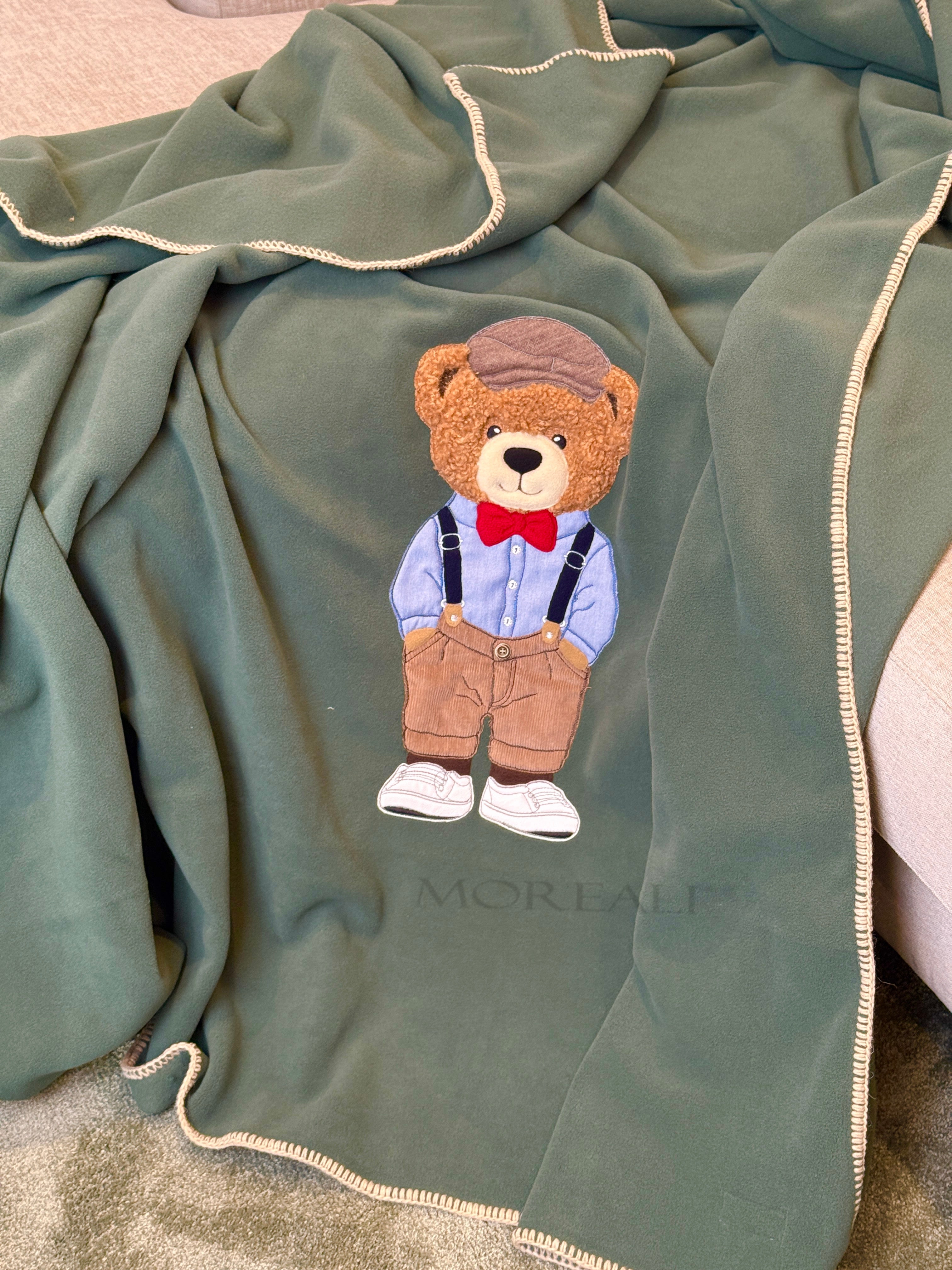 Plaid Pile Battuto Ricamato 'Teddy Classe' Soggiorno Maryplaid